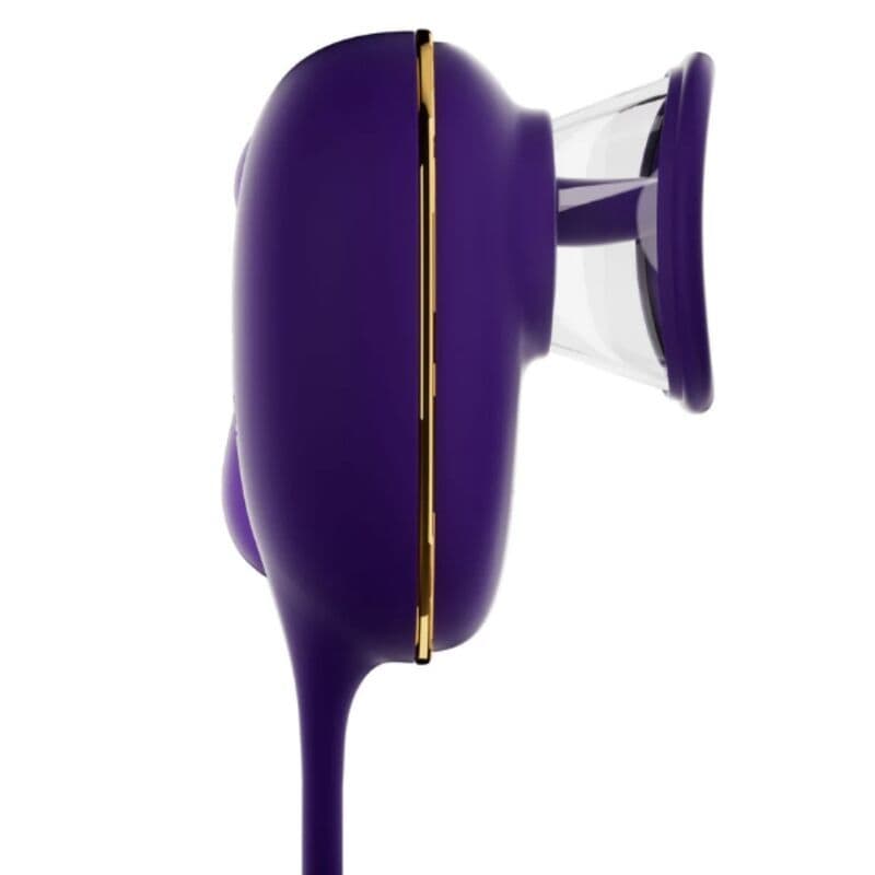 SHE.E.O - CLITORAL SUCTION TOOL WITH LICKING EFFECT AND PURPLE ANAL STIMULATOR 3