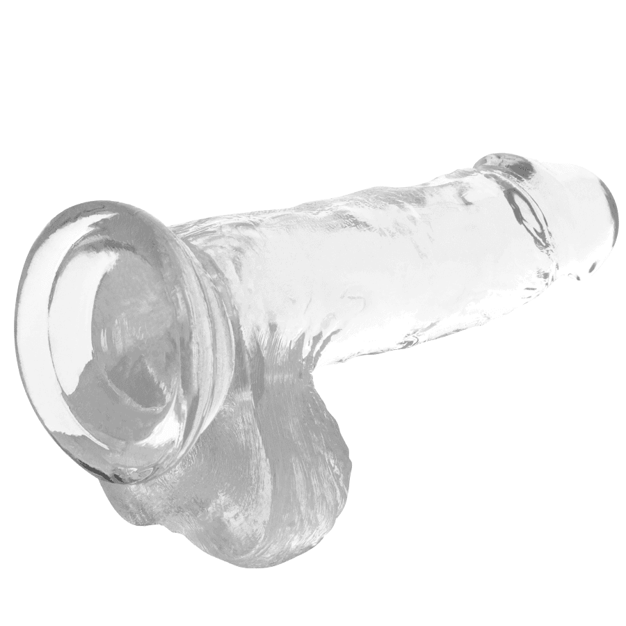 X RAY - CAZZO TRASPARENTE CON SFERE 15.5 CM -O- 3.5 CM 3