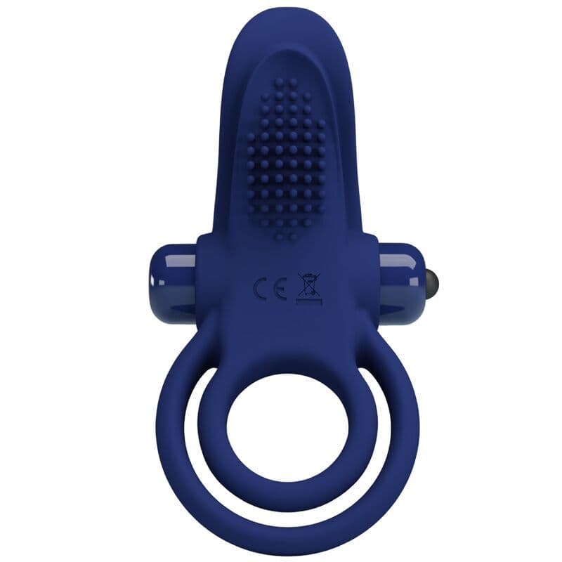 PRETTY LOVE - BRONSON DOPPELRING MIT VIBRATION BLAU 2