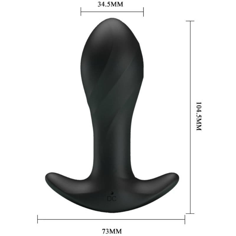PRETTY LOVE - VIBRATORE ANALE NERO 2
