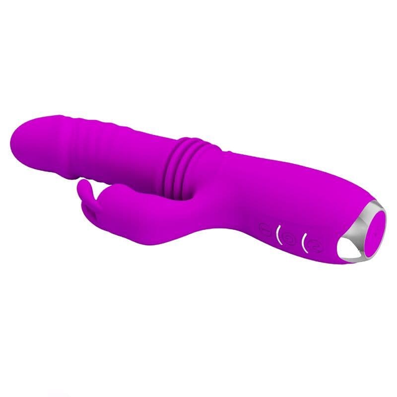 PRETTY LOVE - DOROTHY PURPLE RECHARGEABLE RABBIT VIBRATOR 3