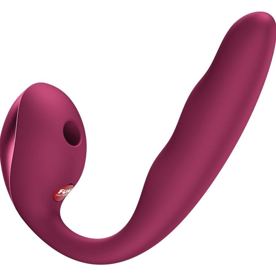 FUN FACTORY - ALLEGRO INSERTABLE DOUBLE AIR PULSE VIBRATOR WINE RED 2