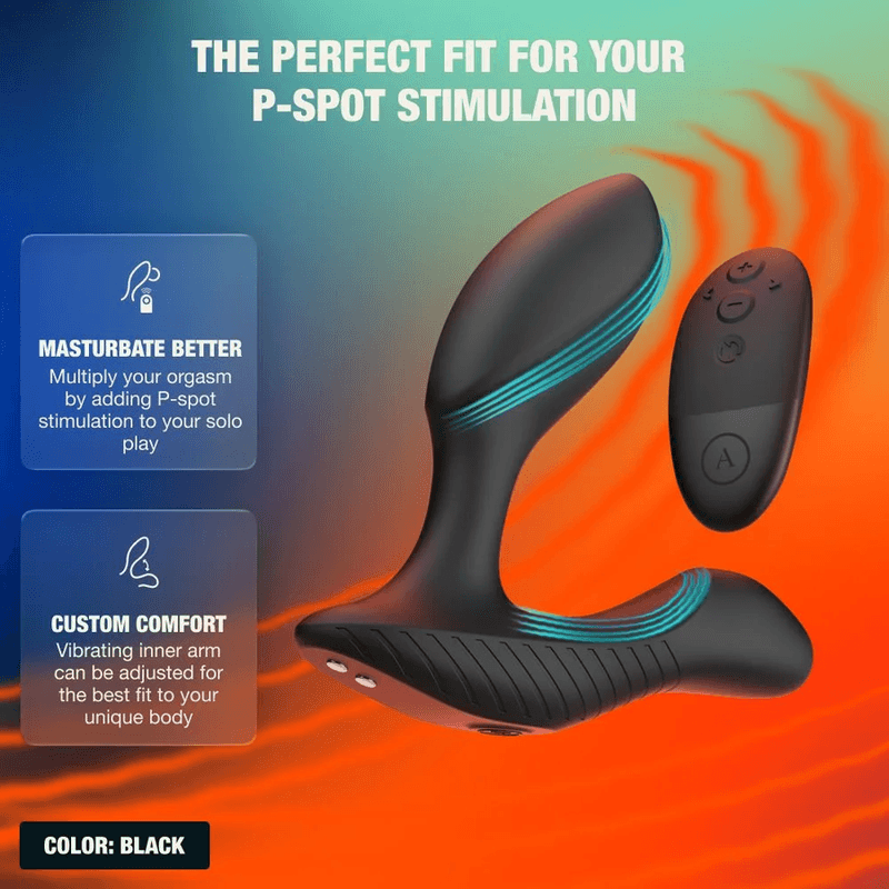ARCWAVE - PERK VIBRATING PROSTATE MASSAGER WITH DUAL MOTOR AND REMOTE CONTROL BLACK 2