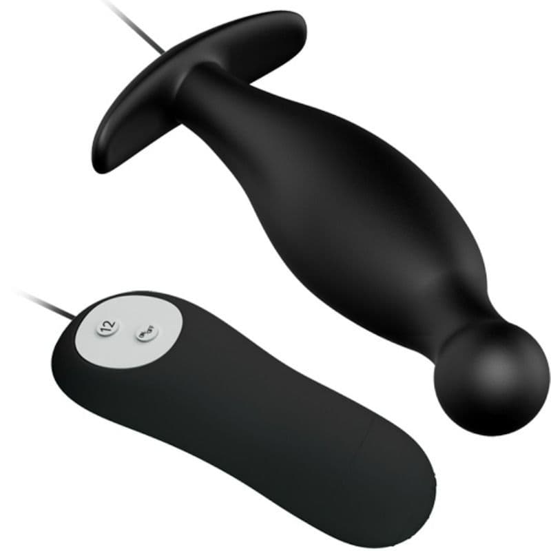 PRETTY LOVE - PLUG ANALE IN SILICONE 12 MODALIT DI VIBRAZIONE NERO 3