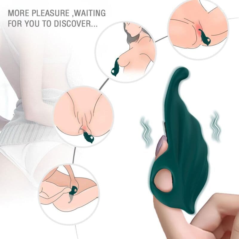 ARMONY - Stimulator prsta i vibrator zelena