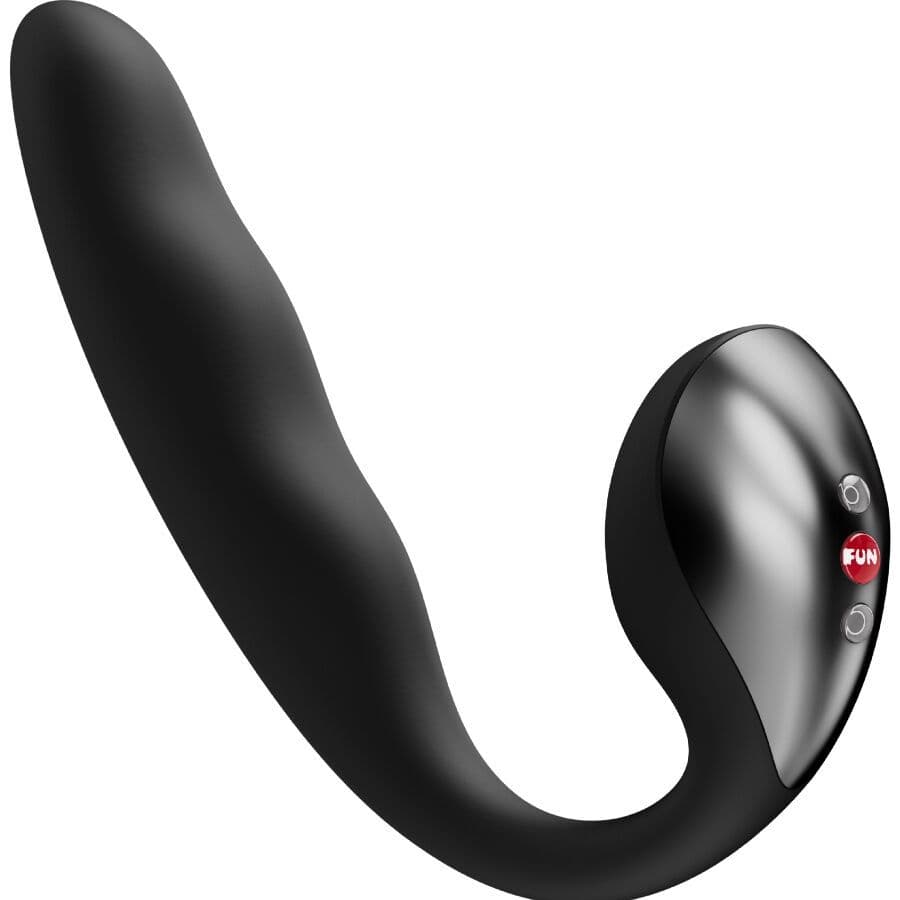 FUN FACTORY - ALLEGRO UMETLJIVI DVOSTRUKI VIBRATOR SA ZRAČNIM PULSIRANJEM, CRNI