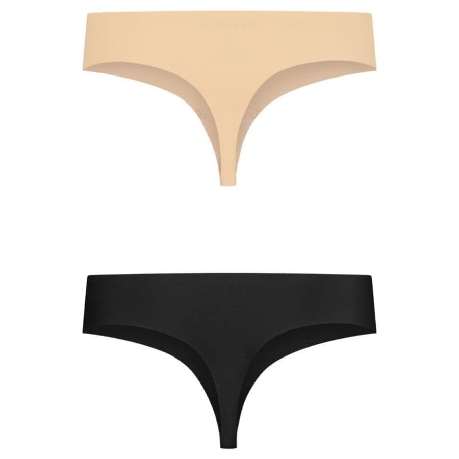 BYE-BRA - Nevidljivi tanga 2 komada bež i crni