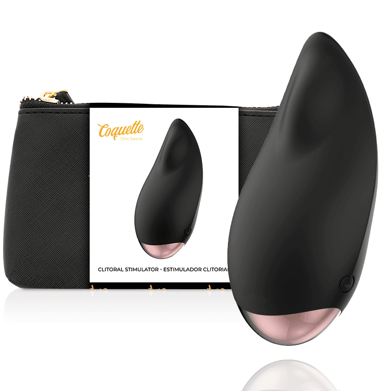 COQUETTE CHIC DESIRE STIMULATOR KLITORISA ČRN/ZLAT KAPLJICA
