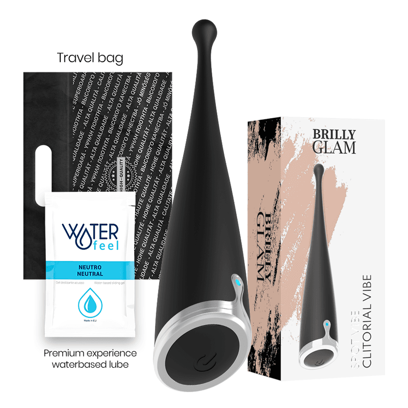 BRILLY GLAM - SPOT VIBE STIMULATOR KLITORISA, CRNI