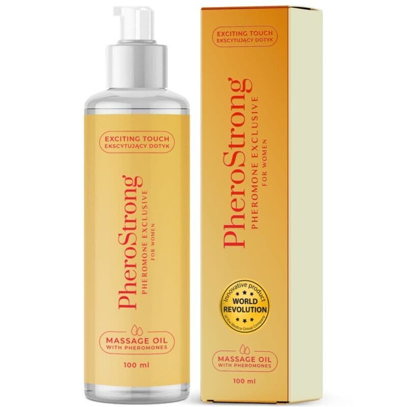 PHEROSTRONG - ULJE ZA MASAŽU EXCLUSIVE S FEROMONIMA ZA ŽENE 100 ML