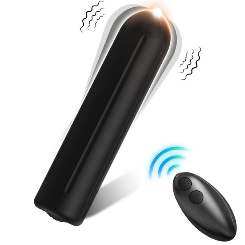 ARMONY - Warhead vibrator puščac daljinski upravljač crna, 2 cm x 8,8 cm