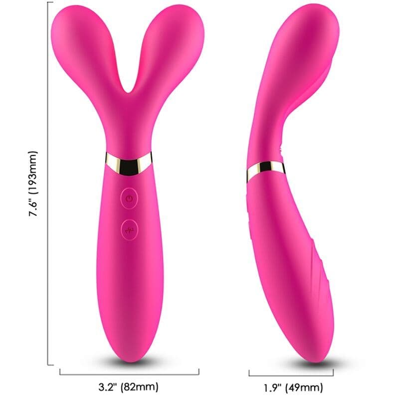 ARMONY - Y-štapić masažer & vibrator dupla glava fuksija