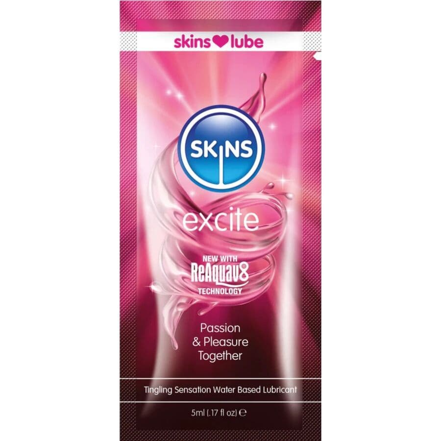SKINS EXCITE LUBRIKANT NA BAZI VODE JEDNOKRATNA DOZA 5 ML