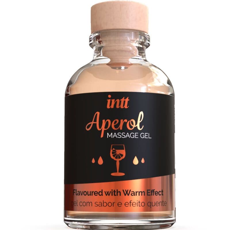 INTT MASSAGE & ORAL SEX - MASAŽNI GEL Z INTENZIVNIM GRELNIM UČINKOM OKUS APEROL