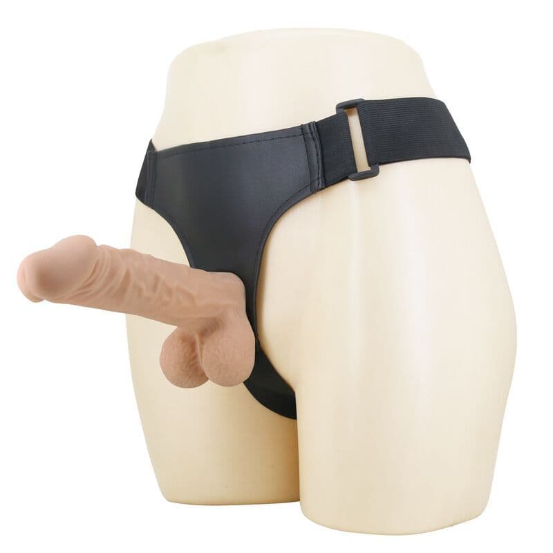 PRETTY LOVE - JOLYON HARNESS MIT FLEXIBLES DILDO 22 CM Ø 4,8 CM NATÜRLICH
