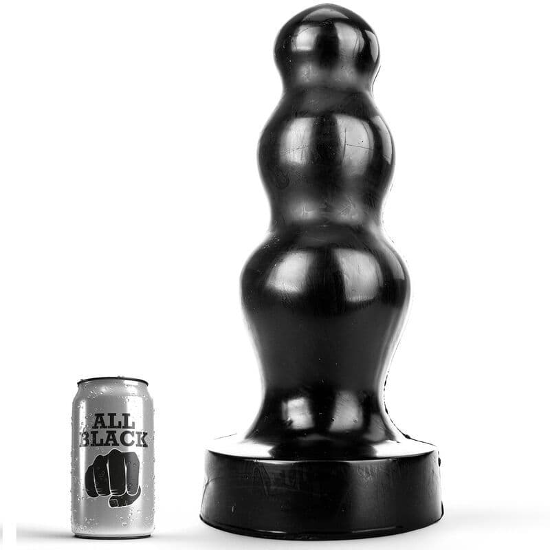 ALL BLACK - Veliki analni čep, 38 cm