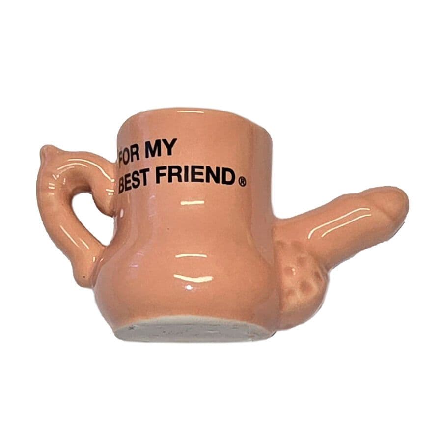 DIABLO PICANTE, CERAMIC MUG MAGNET WITH RAISED PENIS “FOR MY BEST FRIEND”