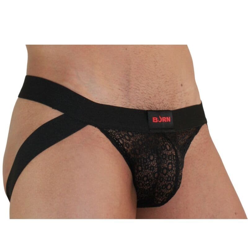 BURN - 005 JOCK GAĆICE S ČIPKOM, CRNE