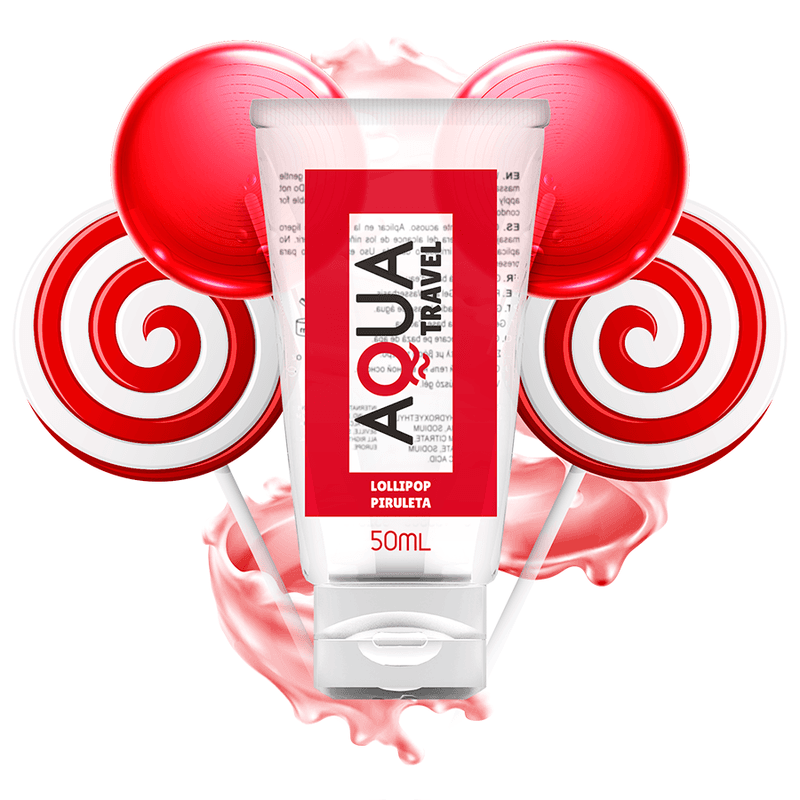 AQUA TRAVEL - LUBRIKANT NA BAZI VODE S OKUSOM LIZALICE 50 ML