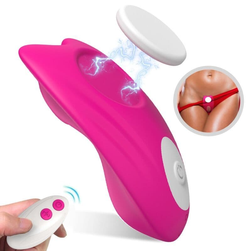 ARMONY - Butterfly haljine vibrator daljinski upravljač roza