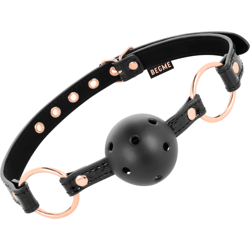 Black edition ball gag vegan in pelle