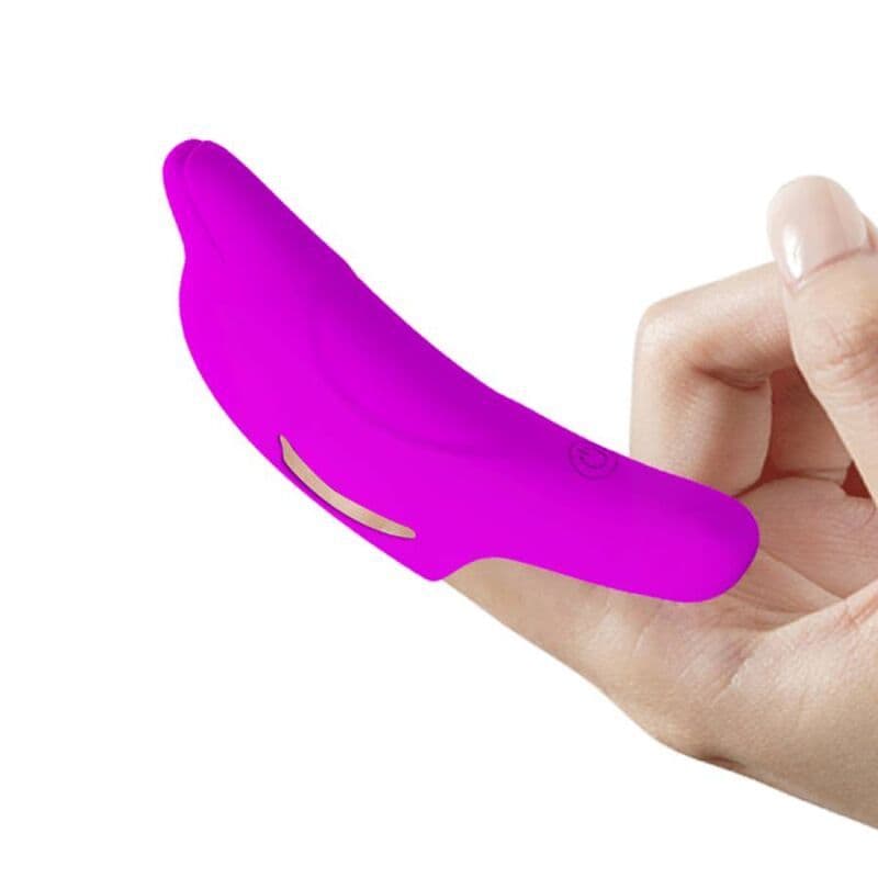 PRETTY LOVE - DELPHINI SNAŽNI VIBRATOR ZA PRST LJUBIČASTI