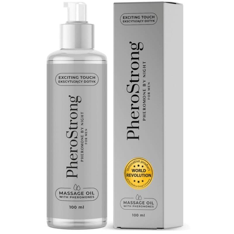 PHEROSTRONG - ULJE ZA MASAŽU BY NIGHT S FEROMONIMA ZA MUŠKARCE 100 ML