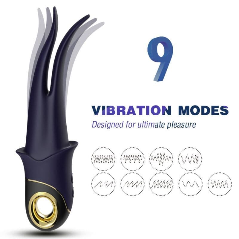 ARMONY - Sjena vibrator dvostruka glava zavodljiva plava