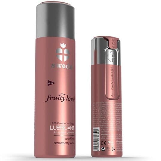 SWEDE LUBRIKANT FRUITY LOVE PJENUŠAVO VINO OD JAGODE 100 ML