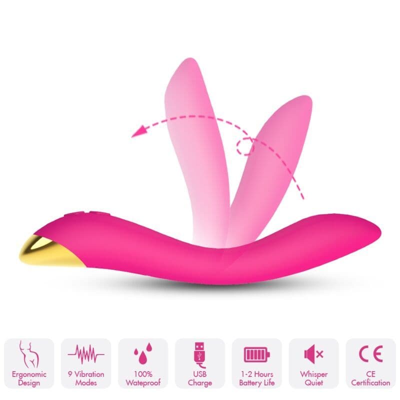 ARMONY - Flamingo vibrator multipozicijski, fuksija