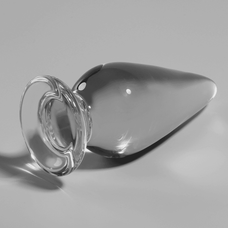 NEBULA SERIES BY IBIZA MODEL 4 ANALNI ČEP OD BOROSILIKATNOG STAKLA, PROZIRNI, 11 CM Ø 5 CM