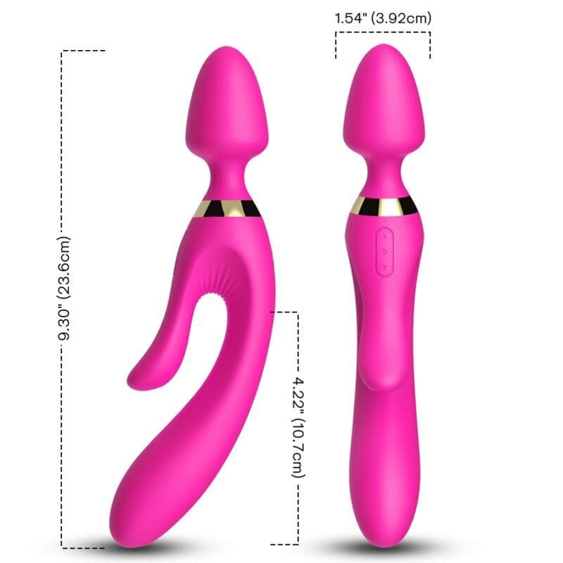 ARMONY - Masažer & vibrator zec fuksija