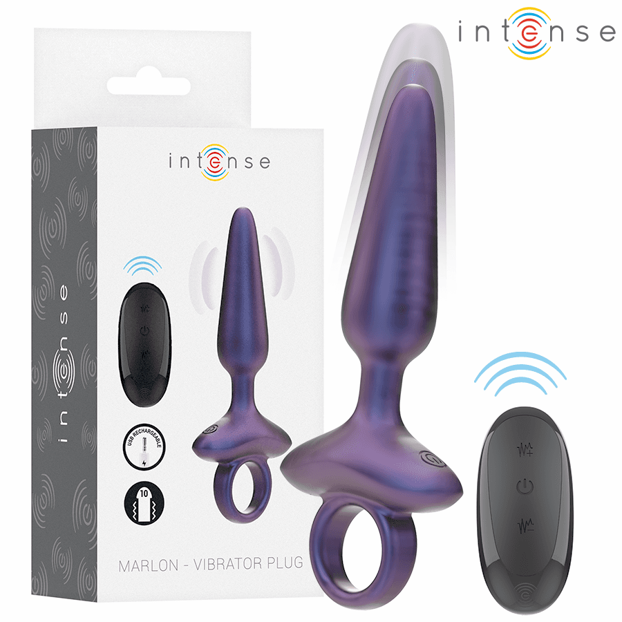 INTENSE - MARLON VIBRIRAJUĆI ANALNI ČEP MODEL 4 DALJINSKI UPRAVLJAČ