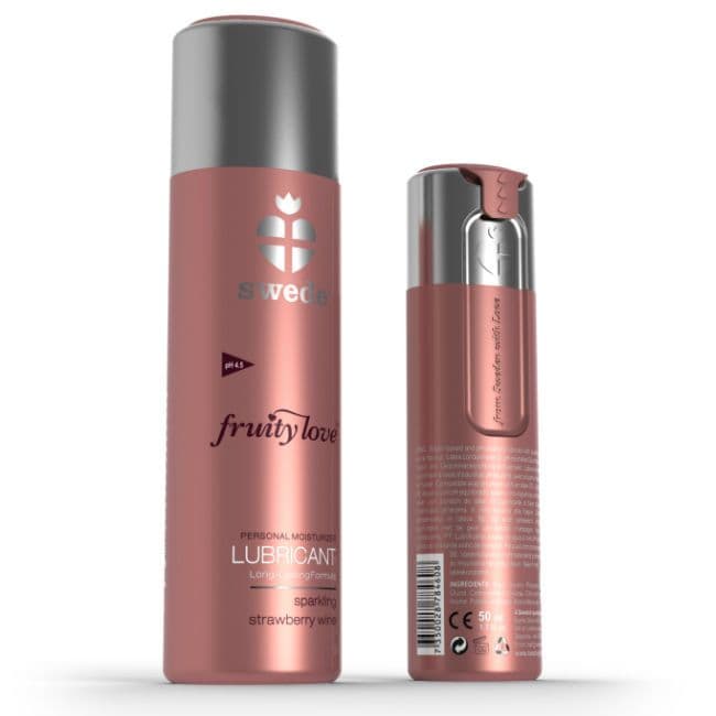 SWEDE LUBRIKANT FRUITY LOVE PJENUŠAVO VINO OD JAGODE 50 ML