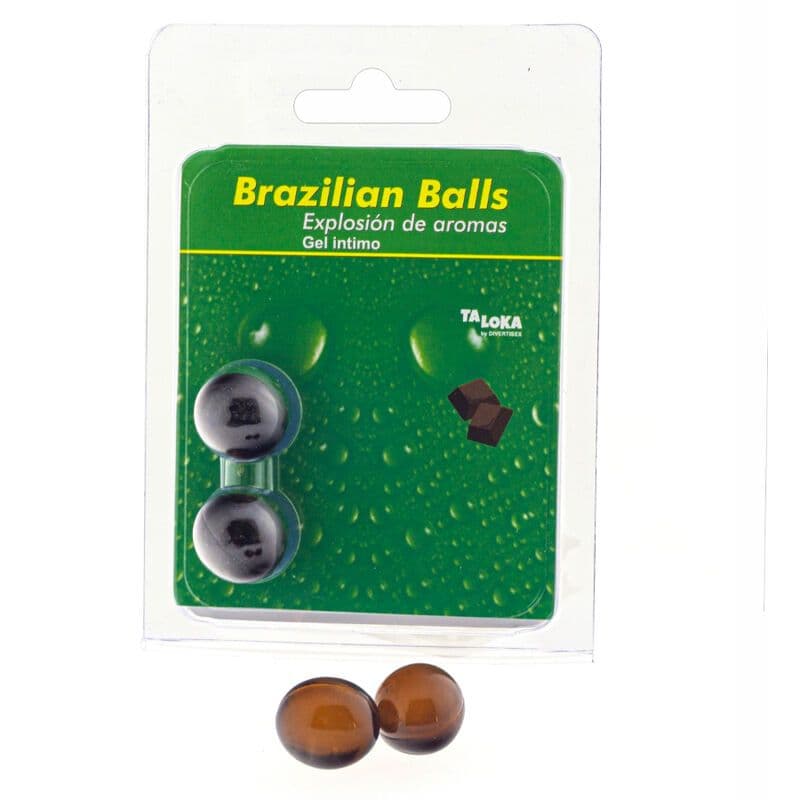 TALOKA - 2 BRAZILSKE KUGLICE ČOKOLADA INTIMNI GEL