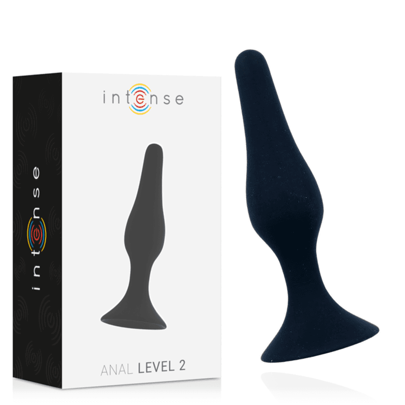 INTENSE, ANALNI ČEP LEVEL 2, 11,5 CM, CRNI