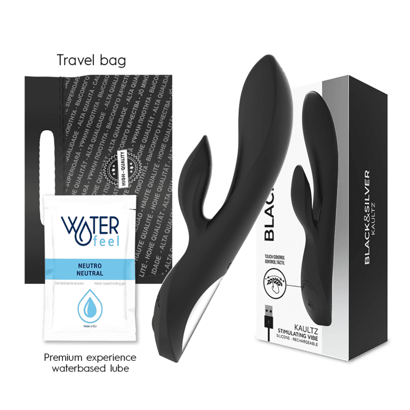 BLACK&SILVER - KAULTZ VIBRATOR S UPRAVLJANJEM NA DODIR TOUCH CONTROL