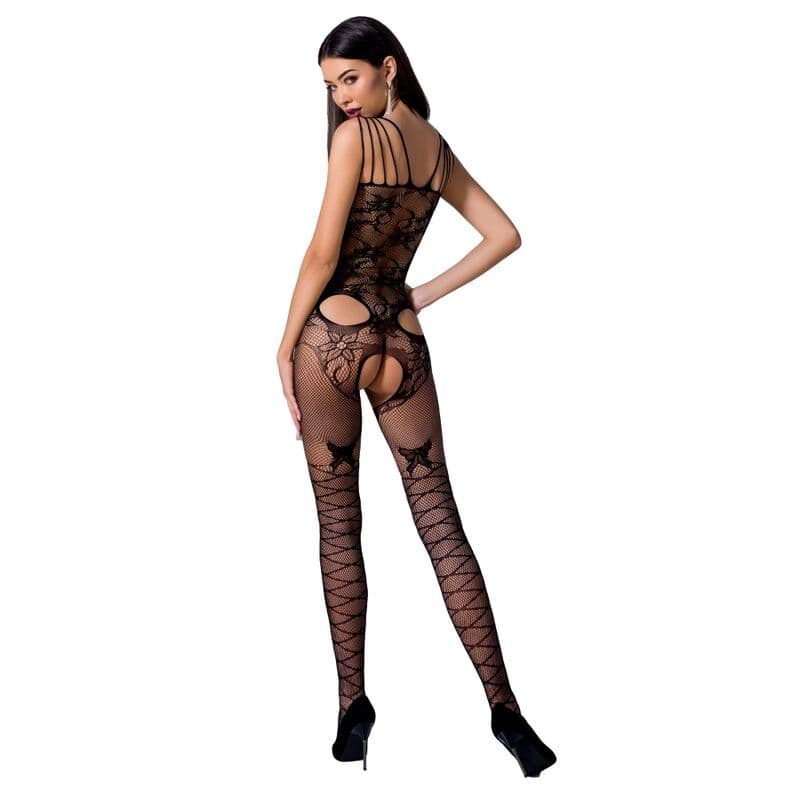 PASSION - BODI-ČARAPA BS076, CRNA, ONE SIZE