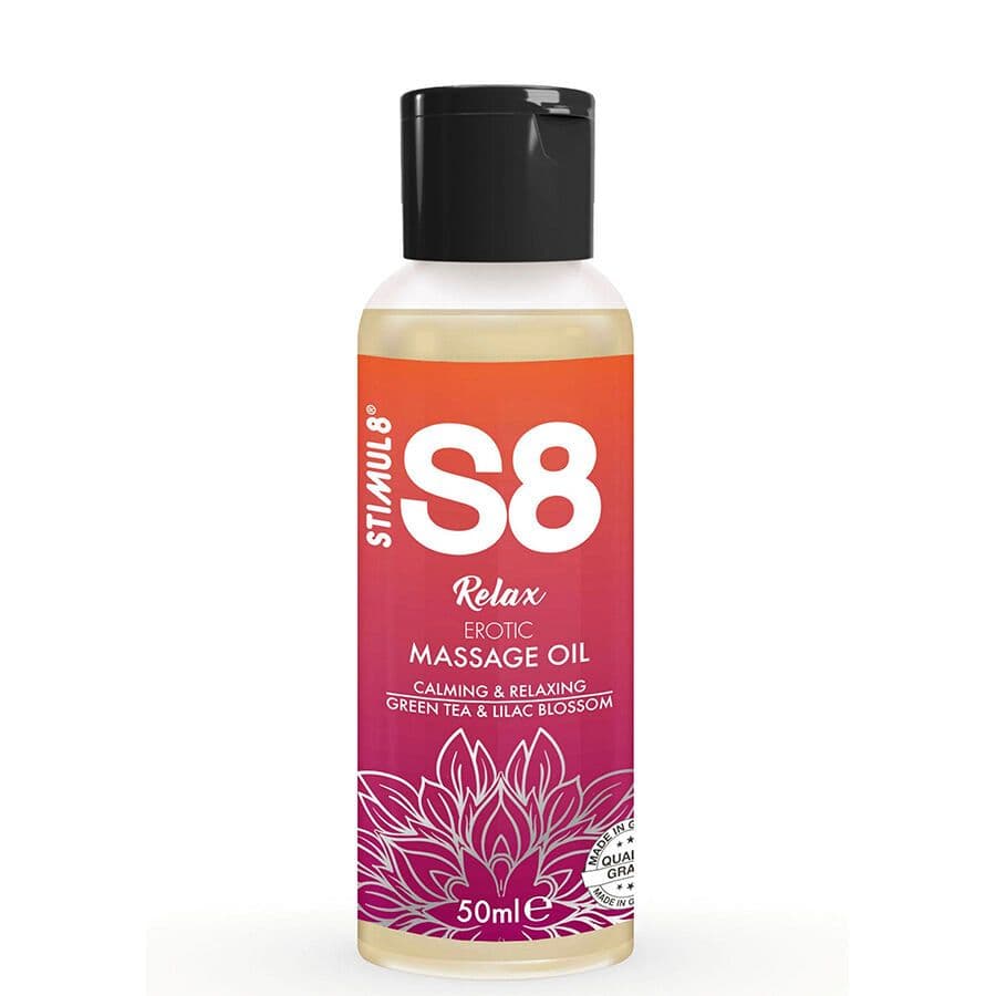 STIMUL8 - S8 RELAX EROTIČNO MASAŽNO OLJE ZELENI ČAJ 50 ML