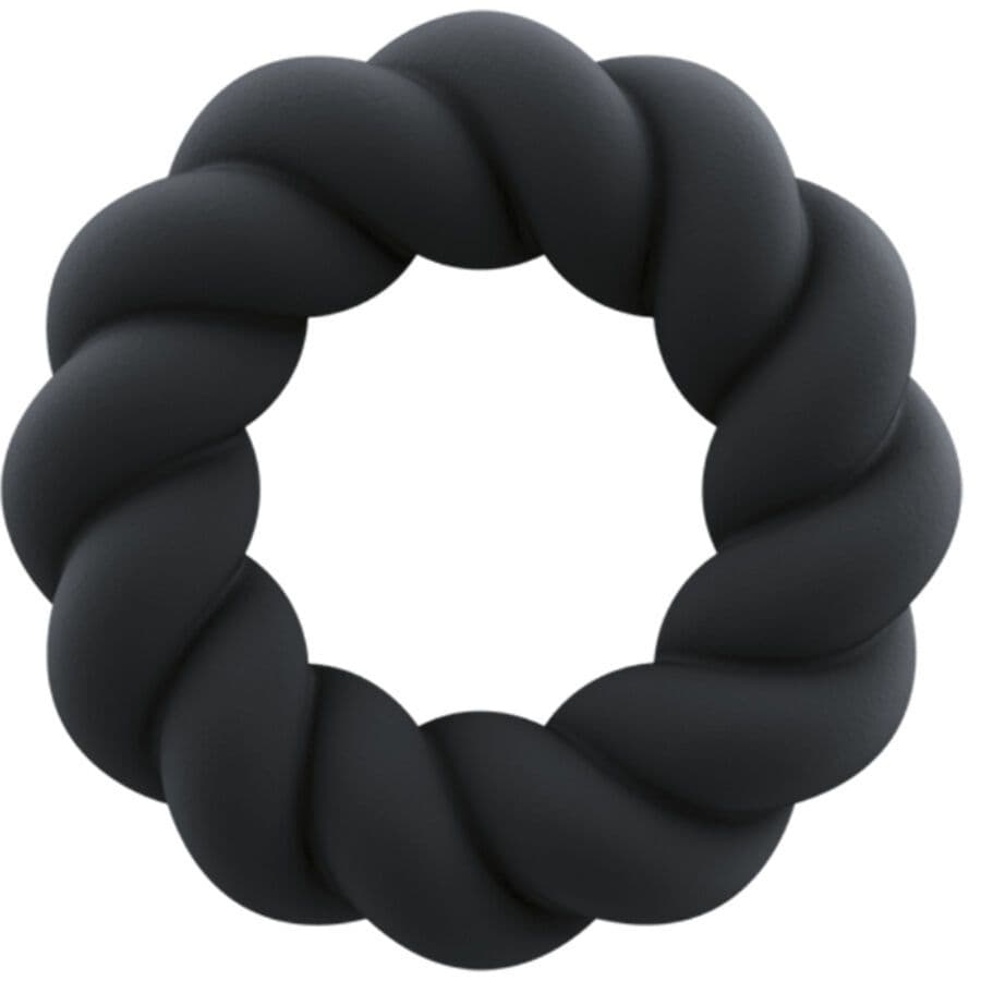 ROCKS-OFF TWIST BLACK SILIKONSKI OBROČEK MASTURBATOR ZA PENIS