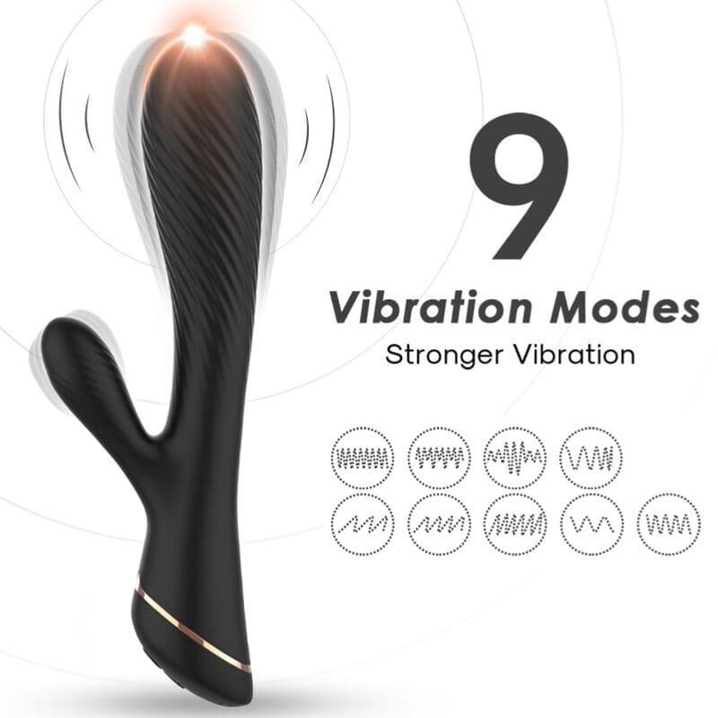 ARMONY - Vibrator zec silikon crni