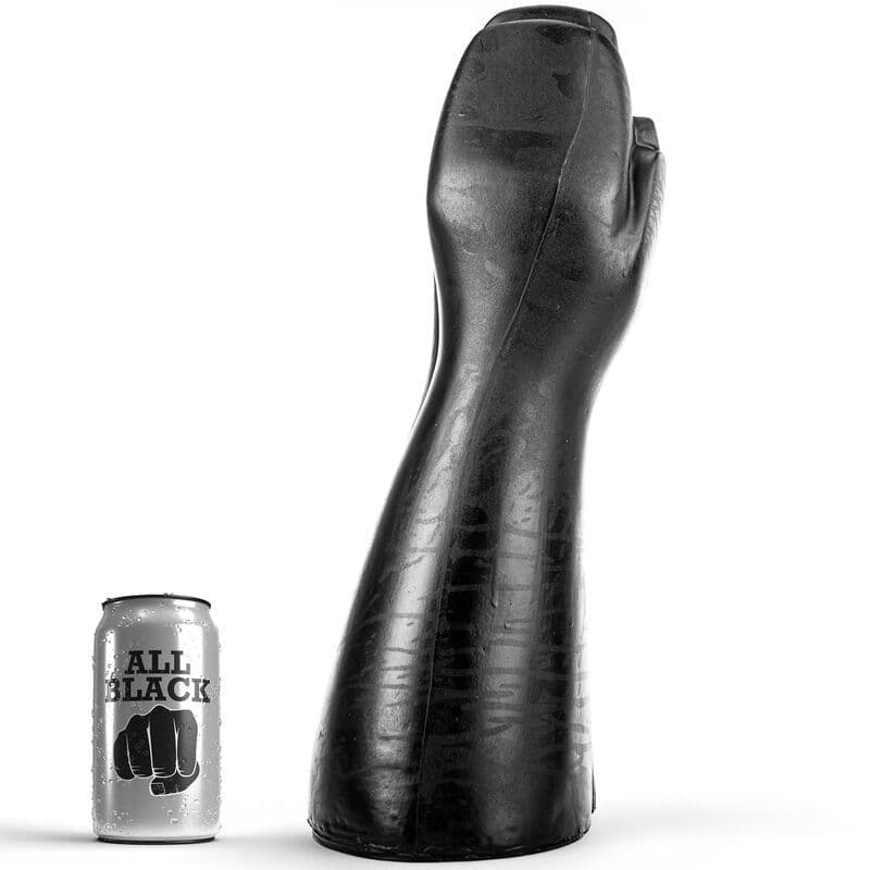 ALL BLACK - Dildo za fisting od 39 cm