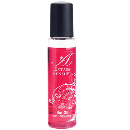 EXTASE SENSUAL - STIMULATIVNO PUTNO ULJE S EFEKTOM TOPLINE JAGODA 35 ML
