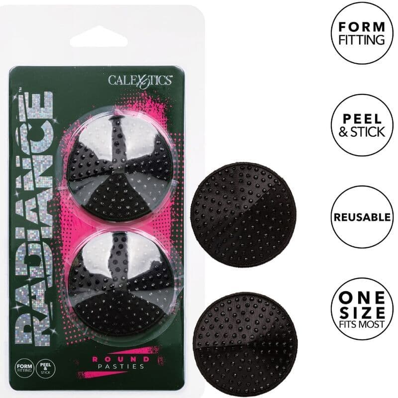 CALEXOTICS - RADIANCE UKRASNE NALJEPNICE ZA BRADAVICE S OKRUGLIM KAMENČIĆEM