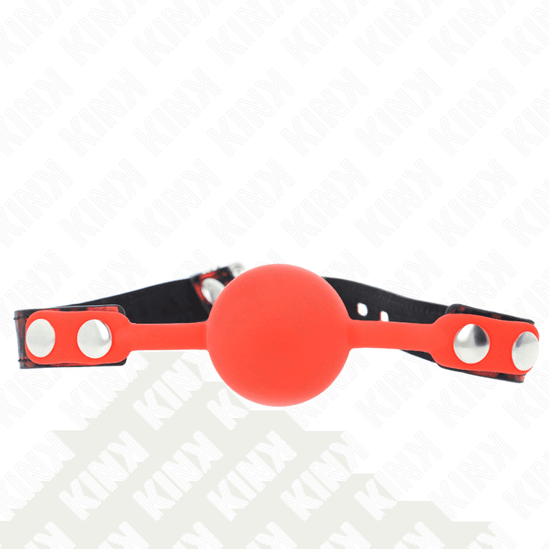 KINK - MODELLO 2 PALLA IN SILICONE 4 CM GAG CON SERRATURA 60 x 2 CM