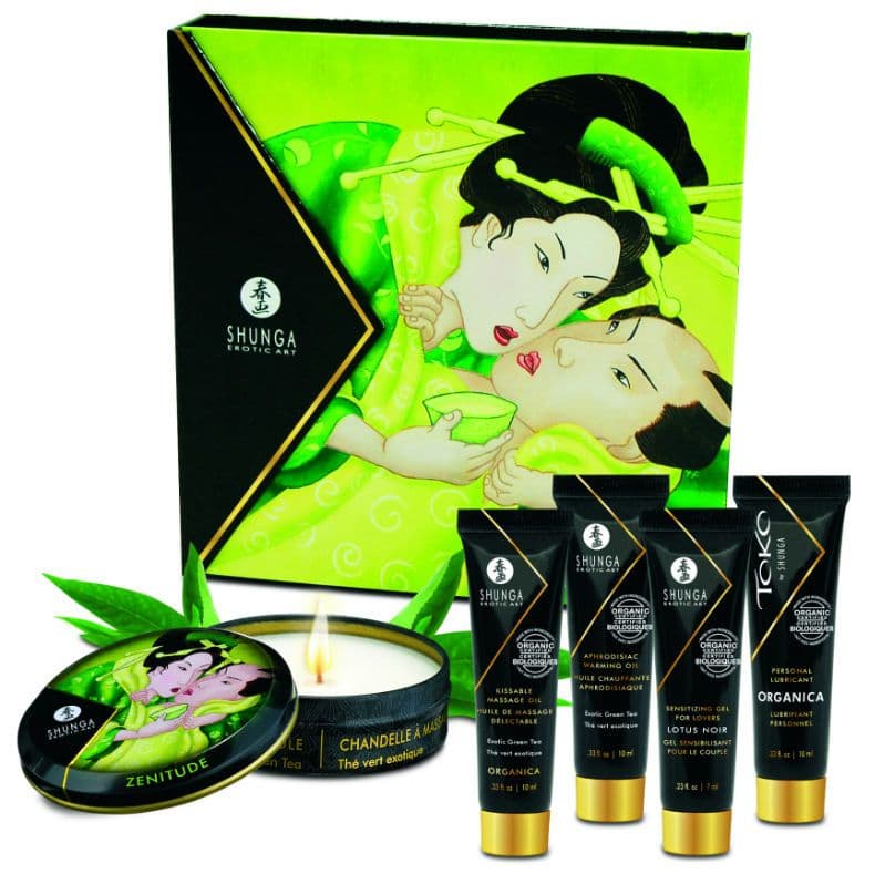 SHUNGA - Secret Geisha komplet zelena čaj (organski)