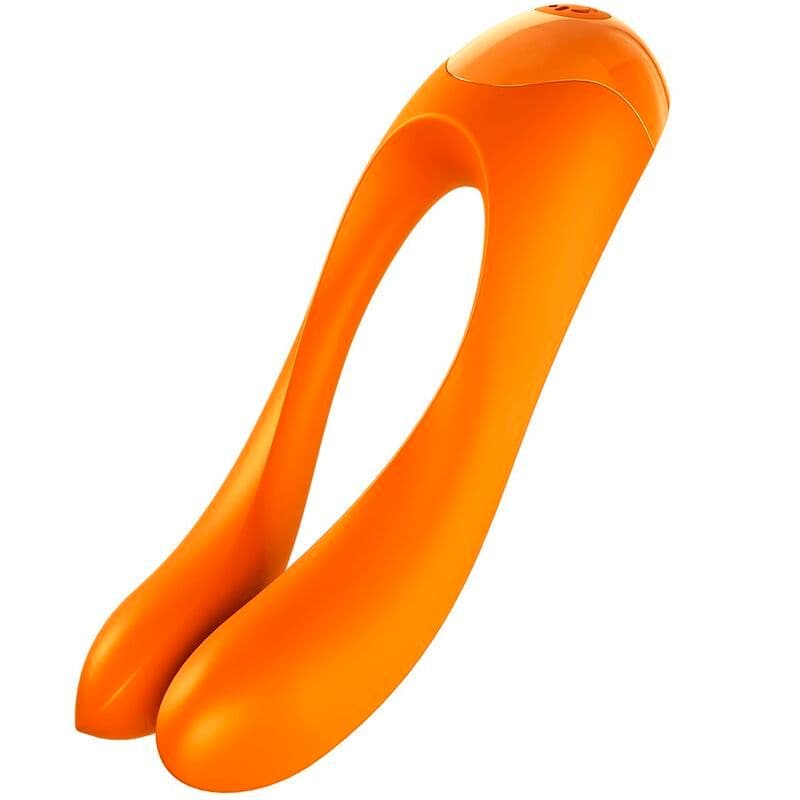 SATISFYER CANDY CANE VIBRATOR ZA PRST, NARANČASTA