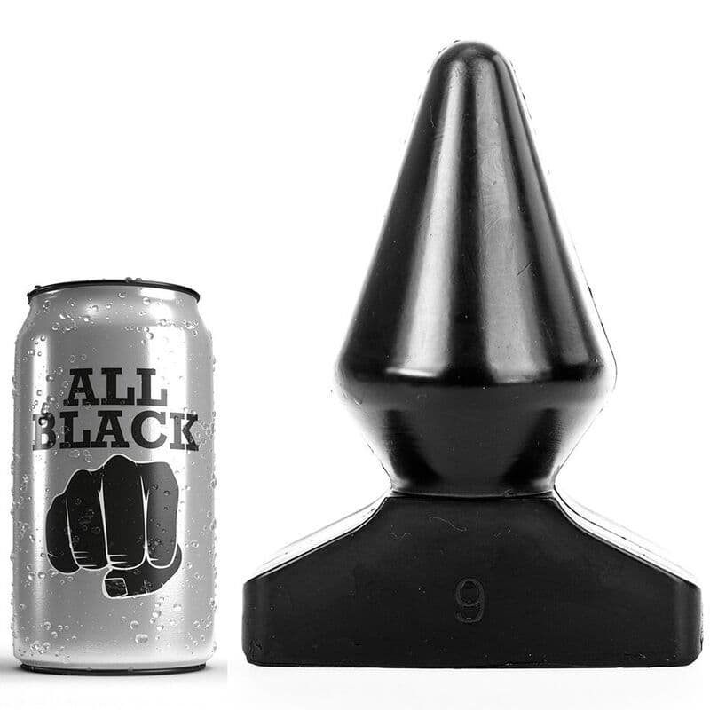 ALL BLACK - Analni čep, 18,5 cm
