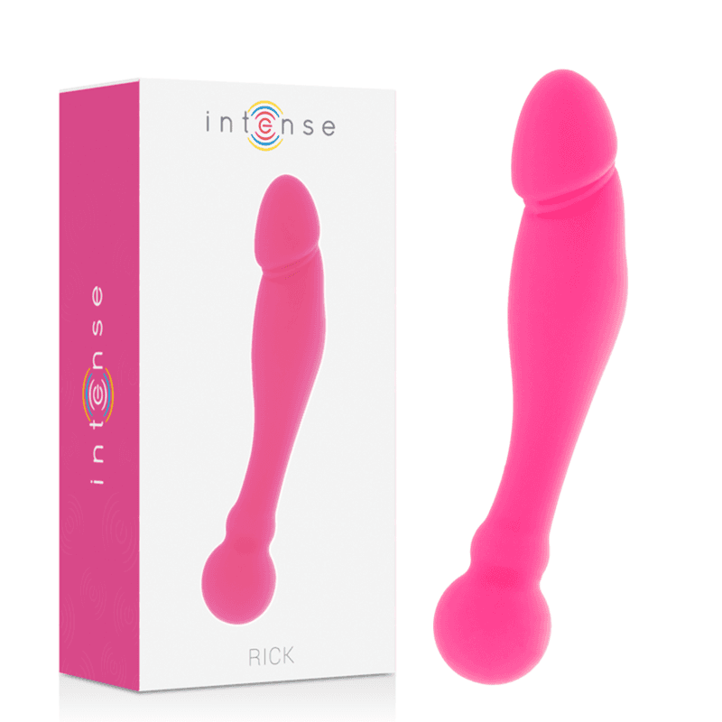 INTENSE - DVOSTRANI SILIKONSKI STIMULATOR RICK DUAL, RUŽIČASTI