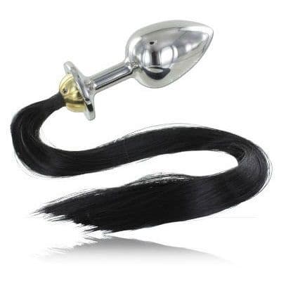 METAL HARD - ČELIČNI ANALNI ČEP S REPOM 8,89 CM